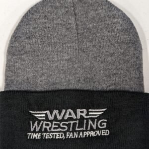 WAR Wrestling Logo Beanie Grey Color